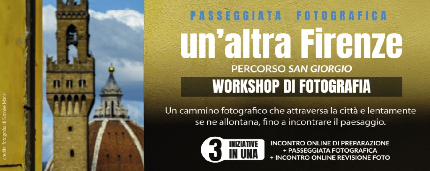 Banner della passeggiata fotografica Un’altra Firenze